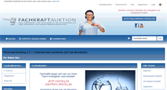 Desktop Screenshot of fachkraftauktion.de